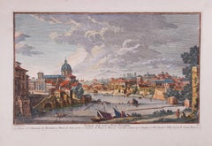 Vestigie dell'Antico Ponte Trionfale - Etching by G. Vasi - 18th Century