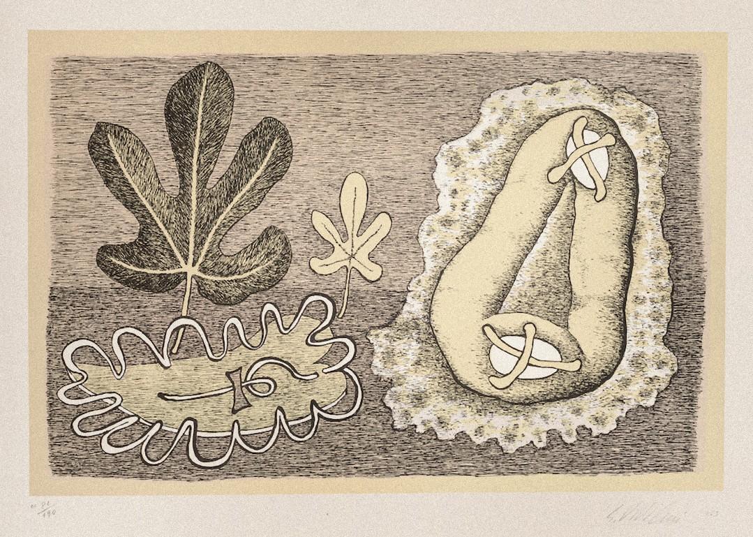 Easter Sweets ist eine Original-Lithographie von Giuseppe Viviani.

Rechts unten mit Bleistift vom Künstler handsigniert.

Links unten mit Bleistift nummeriert. Auflage 81/120 Exemplare.

Gute Bedingungen.

Das Kunstwerk stellt eine Ostersüßigkeit