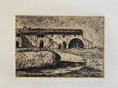 Il Fattore - Original Etching after Giuseppe Viviani - 1983