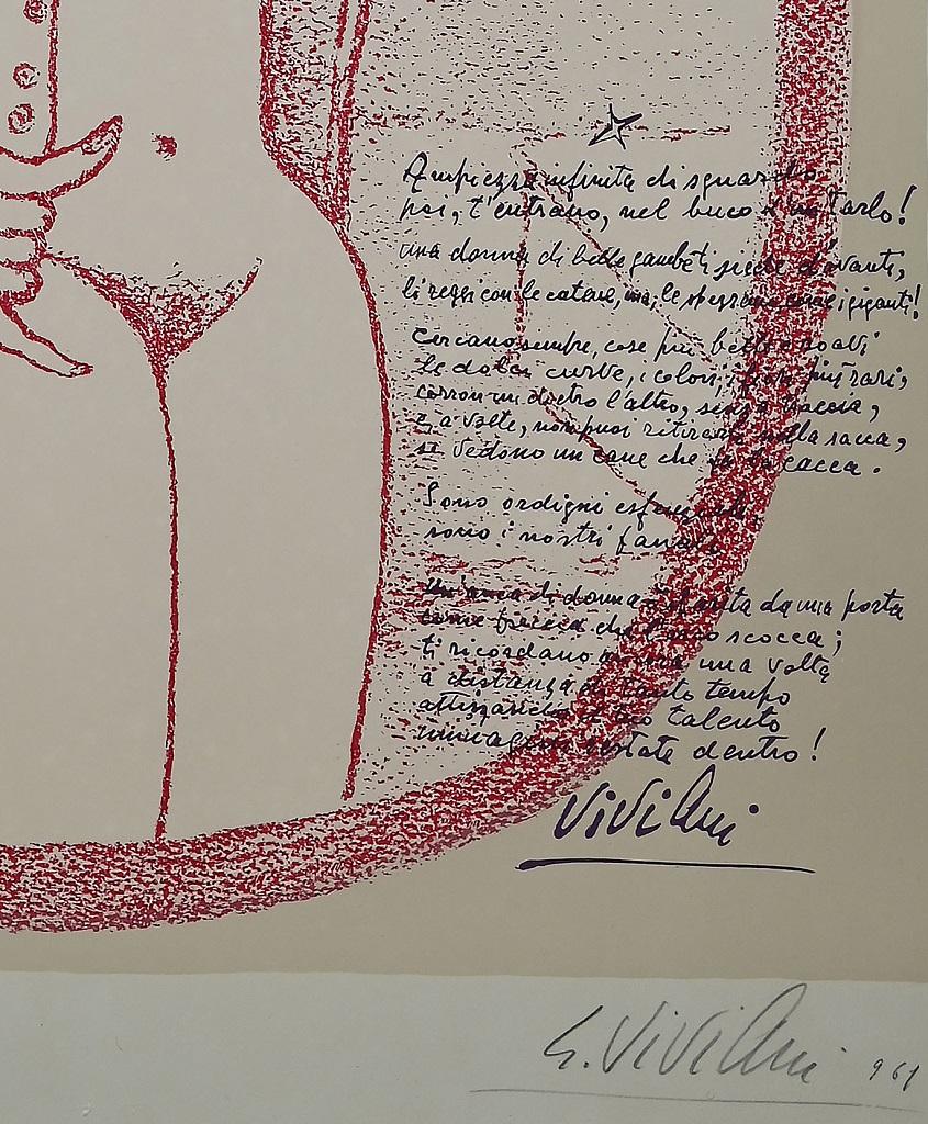 Nude is an original artwork by Italian artist Giuseppe Viviani in 1961

Hand-signed and dated on the lower right.

Numbered on the lower left. Edition of 200

Good conditions.

Includes frame: 78.5 x 2 x 59 cm

Giuseppe Viviani  (1898) is a popular