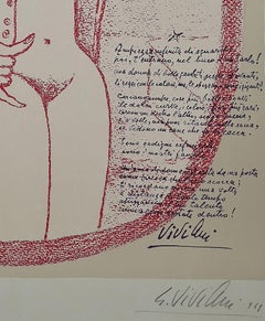 Lithographie - Nu de Giuseppe Viviani - 1961