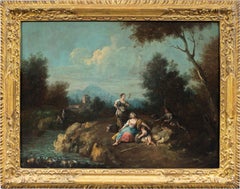 Giuseppe Zais (Venetian master) - 18th century landscape painting - Figures