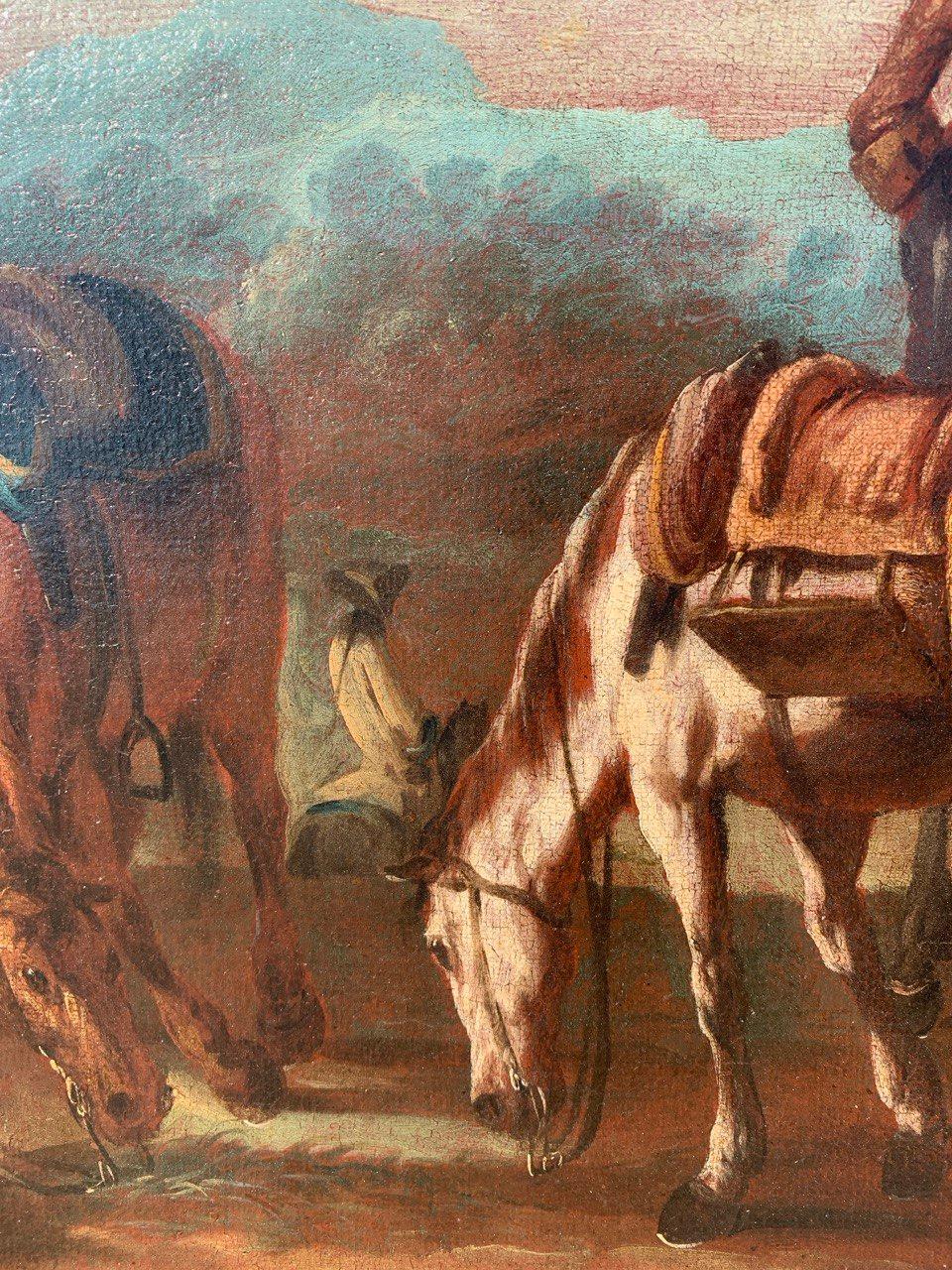Giuseppe Zais (maître vénitien) - Peinture de paysage du XVIIIe siècle - Chevaliers en vente 4