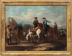 Giuseppe Zais (Venetian master) - 18th century landscape painting - Knights