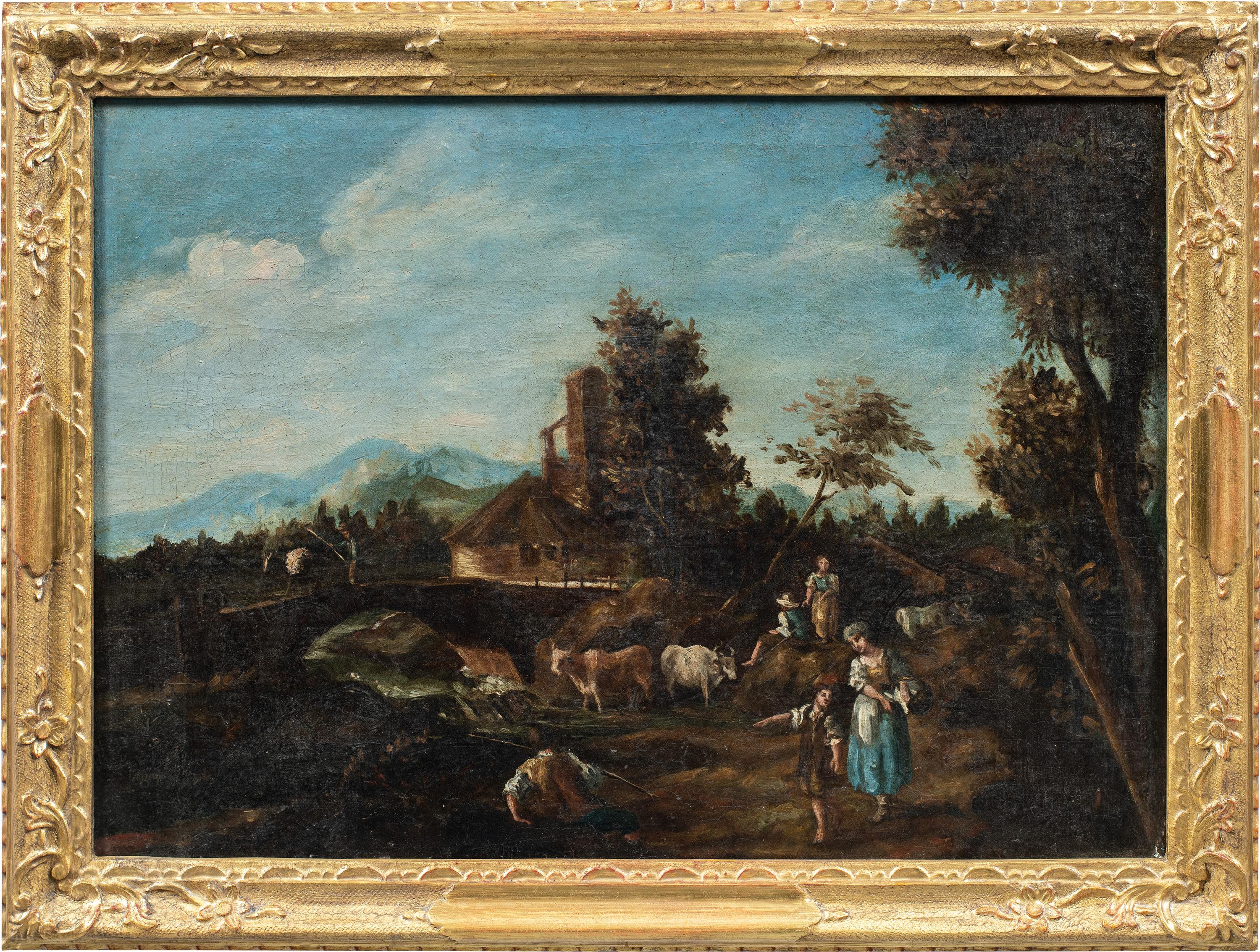 Giuseppe Zais (Venetian master) - 18th century landscape painting - Landscape