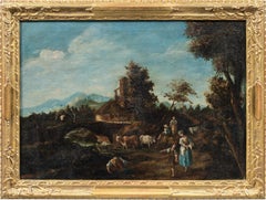 Giuseppe Zais (maestro veneziano) - Paesaggio del XVIII secolo - Paesaggio