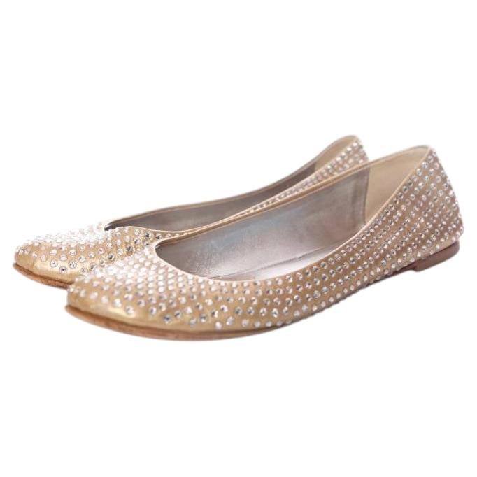 Giuseppe Zanotti, ballerinas with swarovski stones For Sale