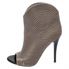 Giuseppe Zanotti Beige Stitch by Stitch by Stitch (cuir) bottines Taille 37.5