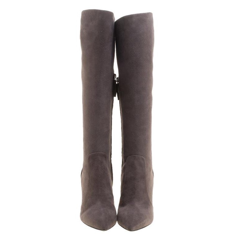 Cheville En Cuir Beige Giuseppe Zanotti Boots Avec Talon Bloc main image 0