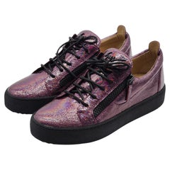 Giuseppe Zanotti - Sneakers in pelle metallizzata Birel in viola