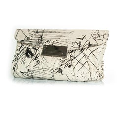 Giuseppe Zanotti, black and white clutch