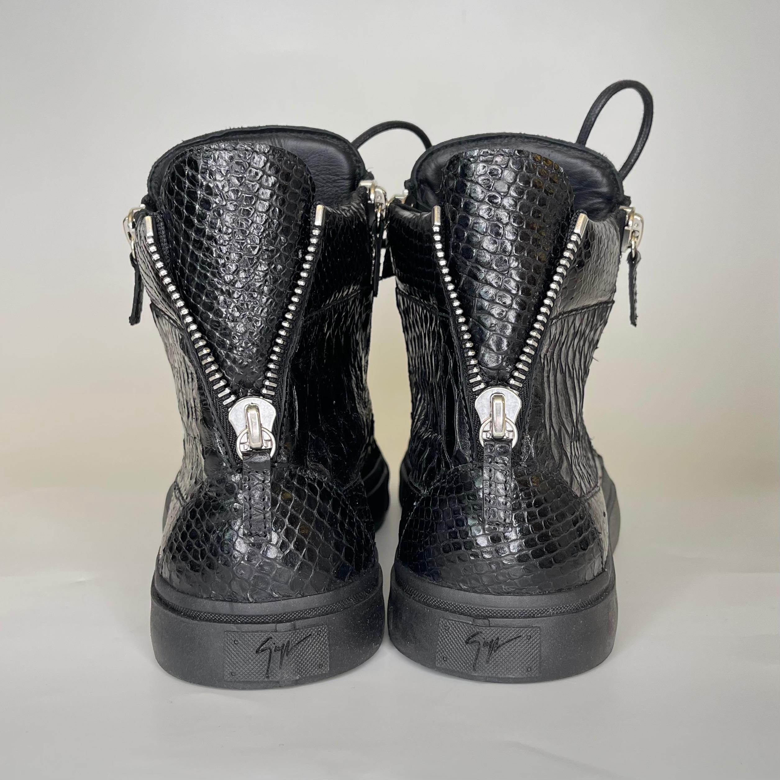 giuseppe zanotti snake sneakers
