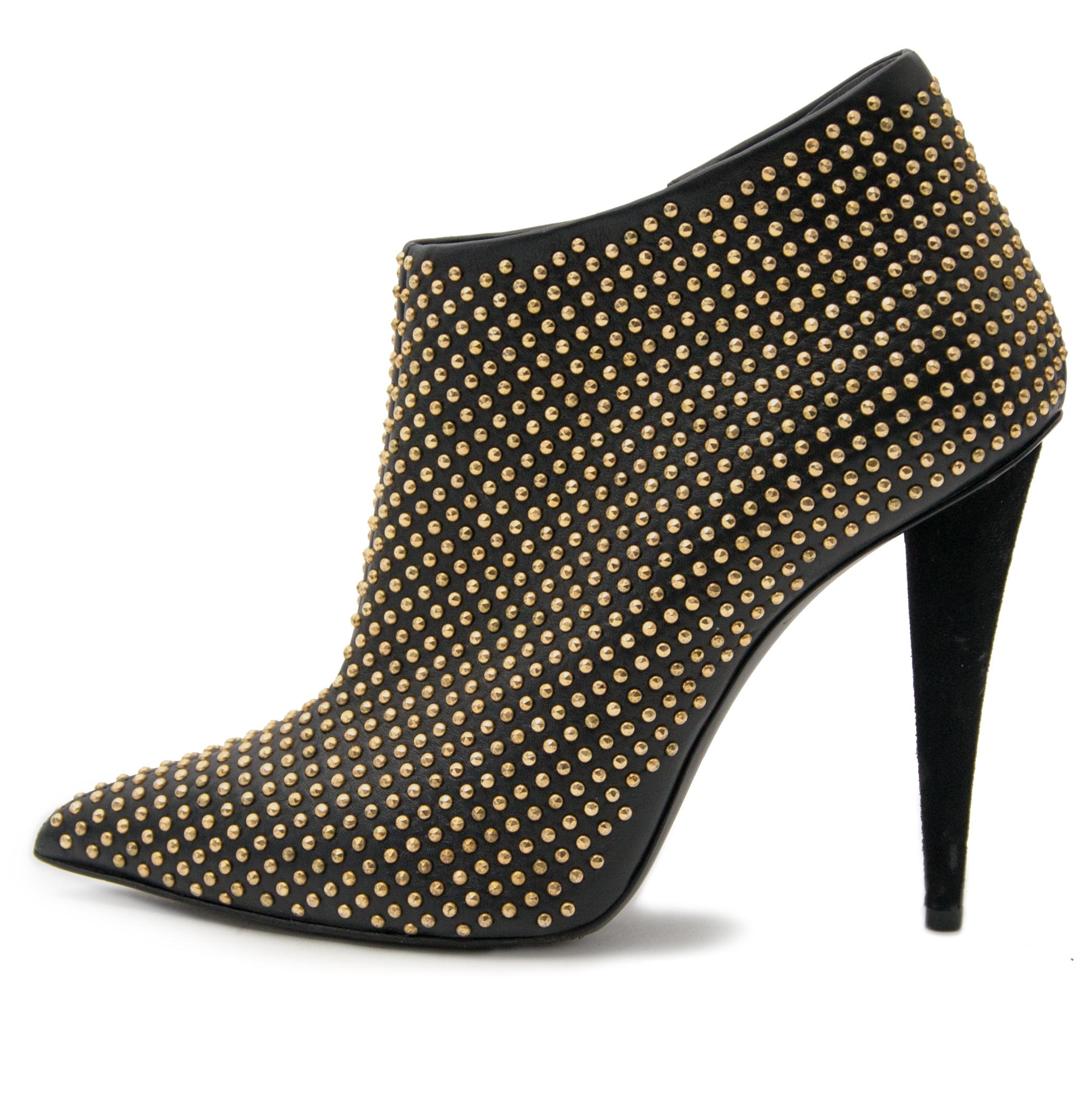 studded heel booties