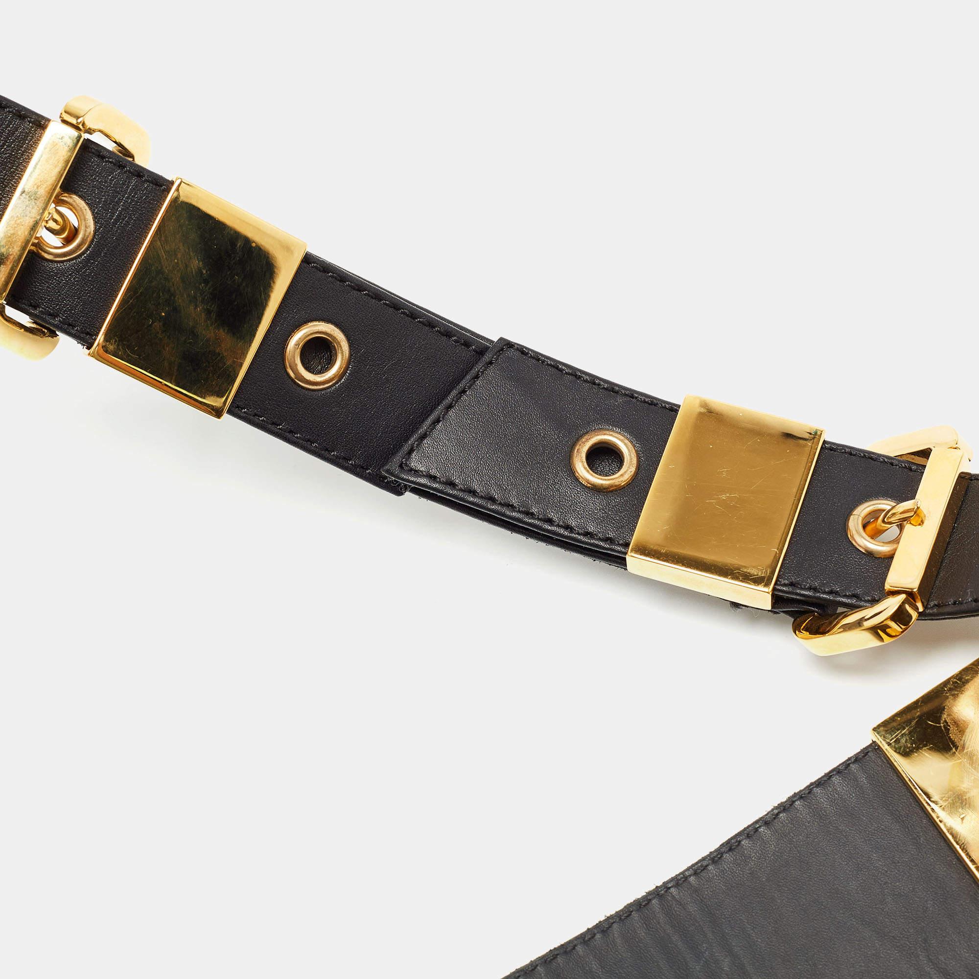 Giuseppe Zanotti Black Leather Body Harness Belt For Sale 2