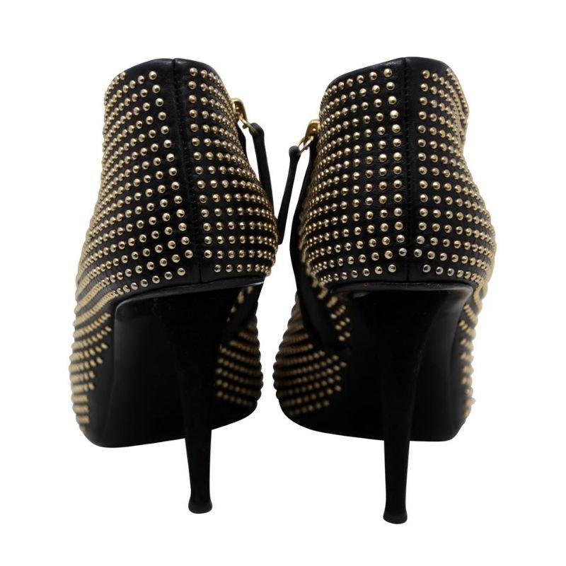 gold studded booties