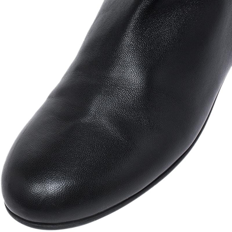 Giuseppe Zanotti Black Leather Knee Length Boots Size 37.5 2