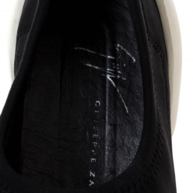 Giuseppe Zanotti Schwarze leichte Neopren-Turnschuhe aus Neopren Größe 35.5 im Angebot 2