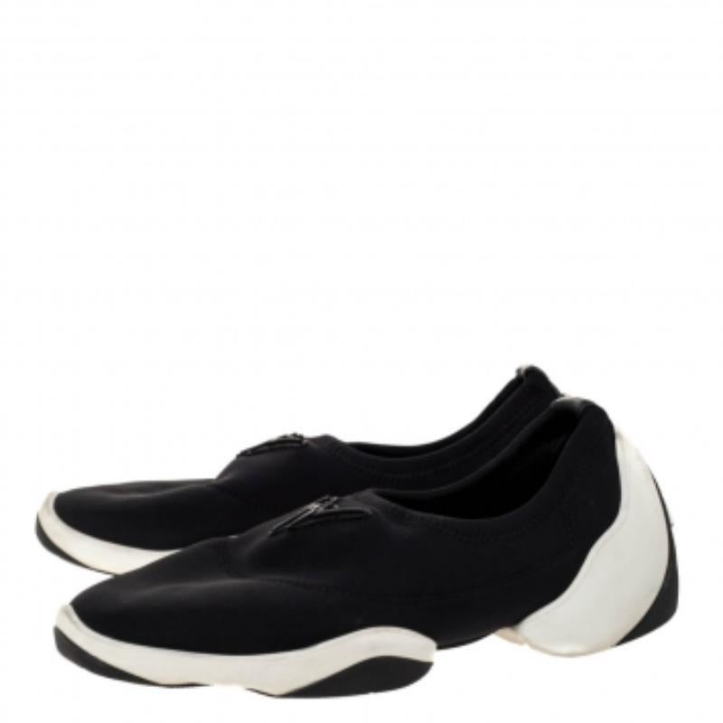 Giuseppe Zanotti Schwarze leichte Neopren-Turnschuhe aus Neopren Größe 35.5 im Angebot 3