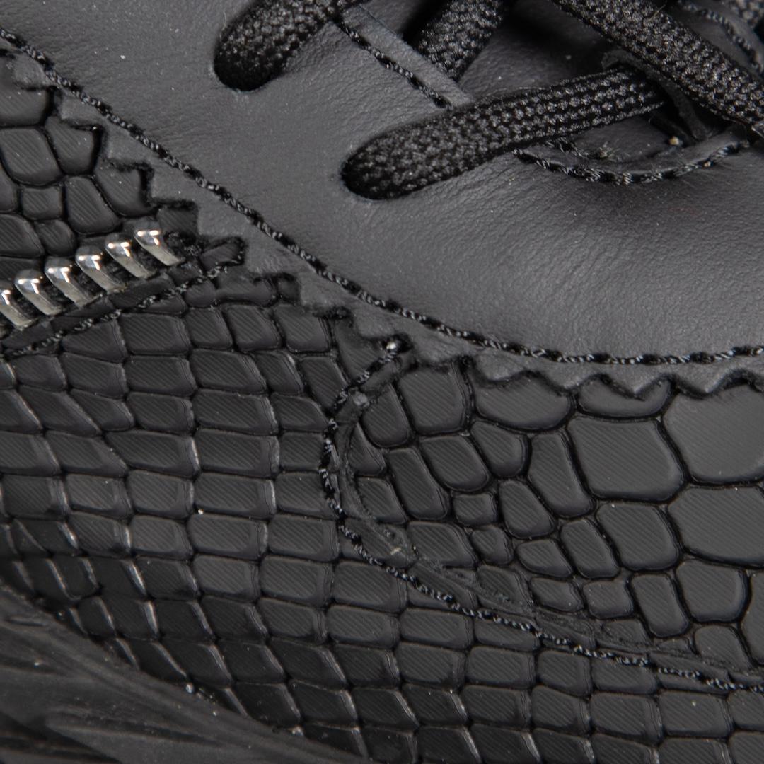 Giuseppe Zanotti Black Python Embossed Trainers Size IT 37.5 For Sale 1