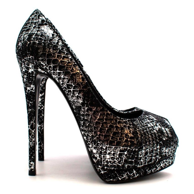 giuseppe zanotti snakeskin heels