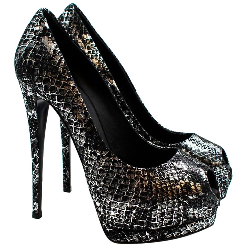 Giuseppe zanotti snakeskin heels Clearance