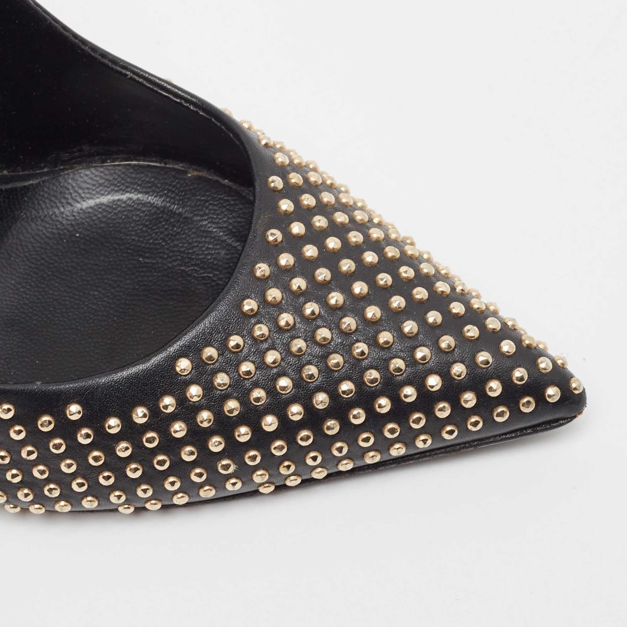 Giuseppe Zanotti escarpins Ester cloutés noirs taille 36,5 en vente 2