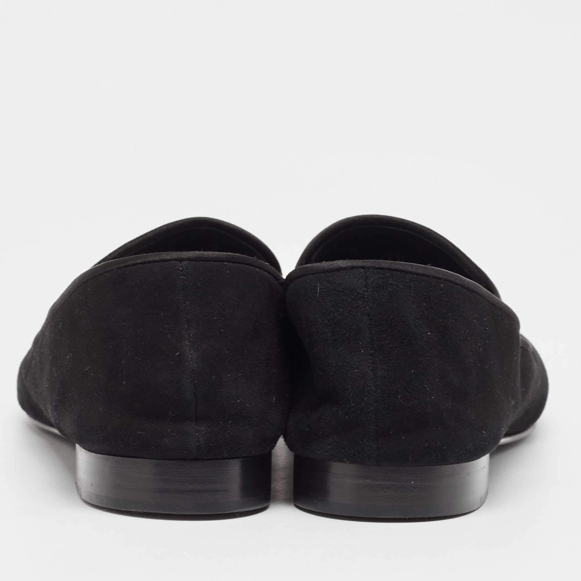 Giuseppe Zanotti Chaussons fumants en daim noir Taille 44 Pour hommes en vente