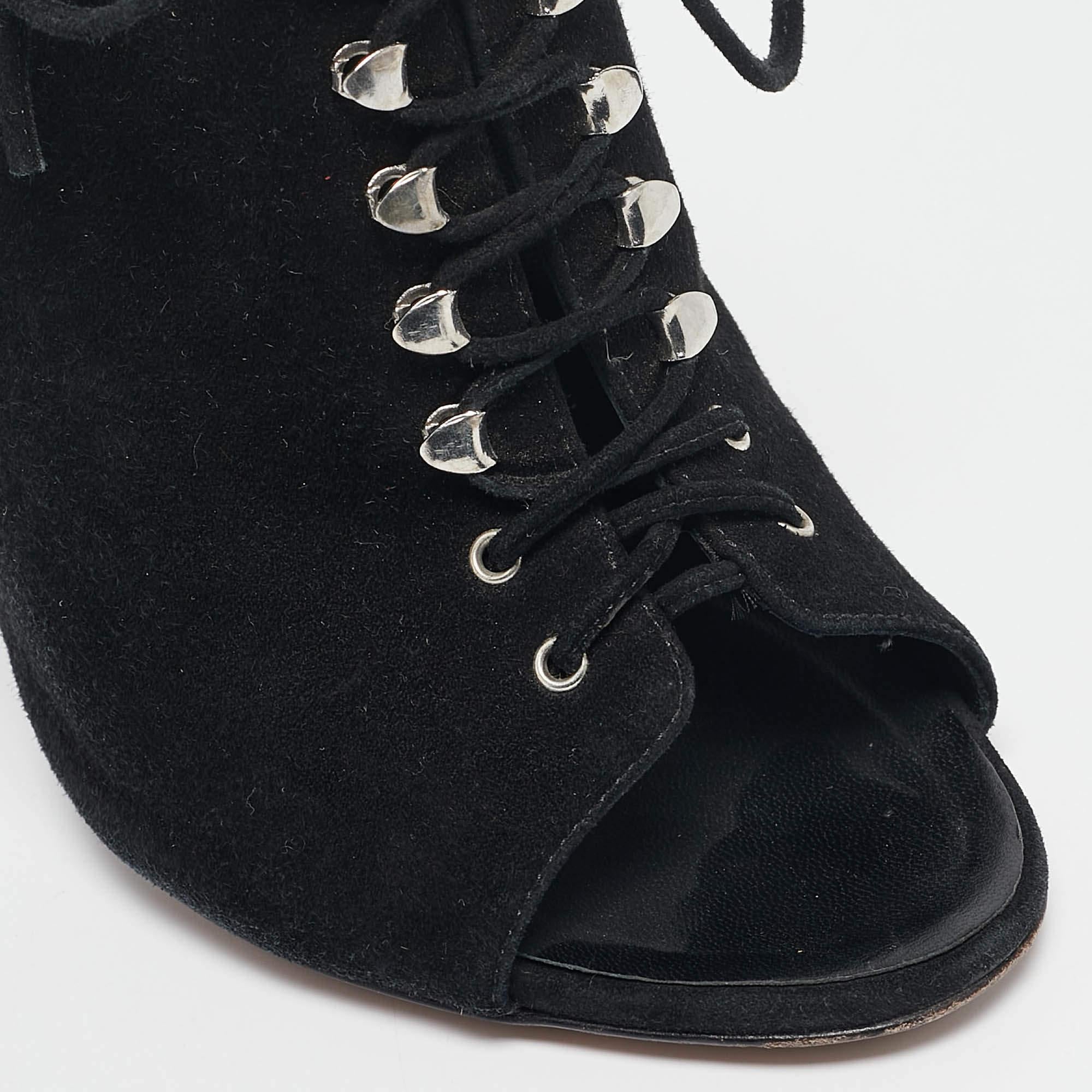 Giuseppe Zanotti Black Suede Mules Size 38 For Sale 3
