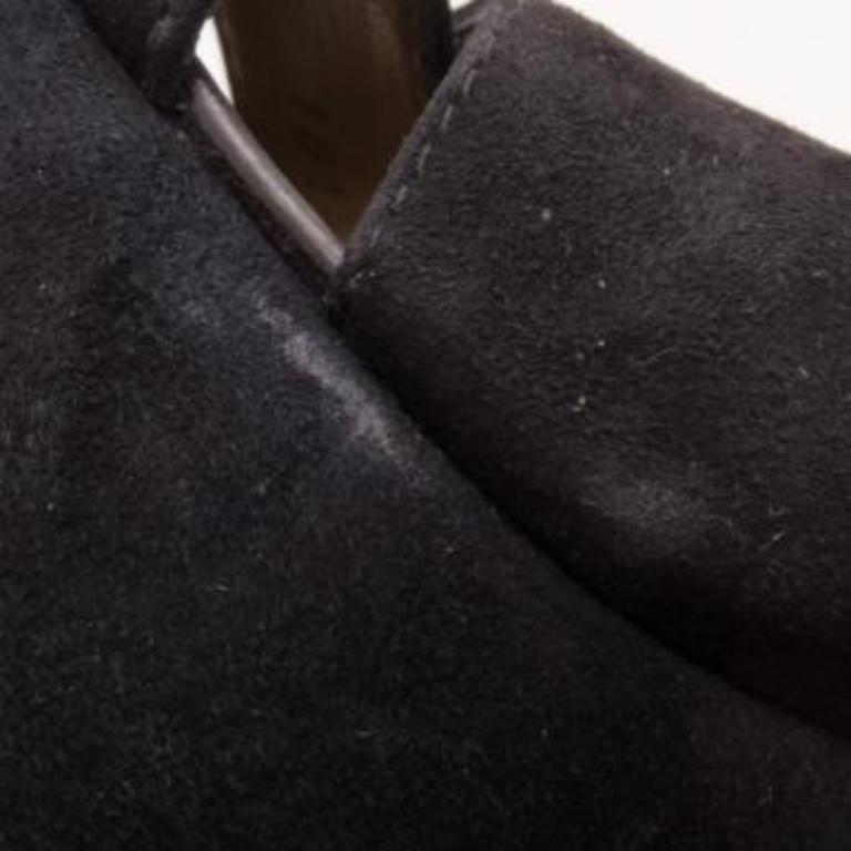 Giuseppe Zanotti Sandales à plateforme en daim noir Taille 41 en vente 5