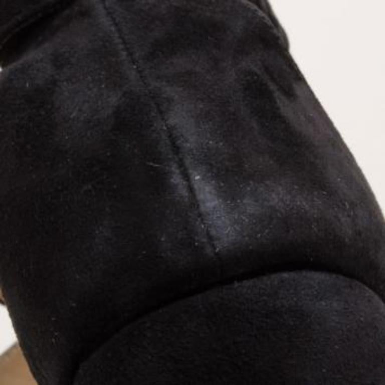 Giuseppe Zanotti Sandales à plateforme en daim noir Taille 41 en vente 4