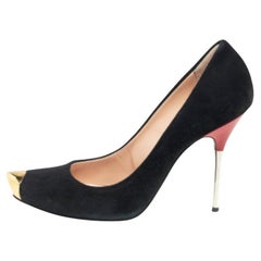 Giuseppe Zanotti - Pompe a punta in pelle scamosciata nera - misura 38