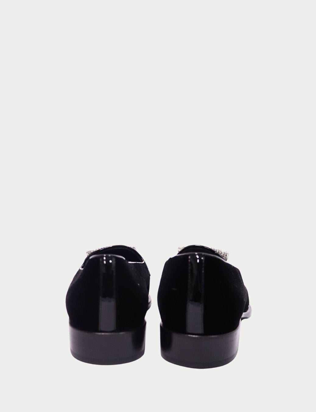 Giuseppe Zanotti - Mocassini in velluto nero - EU 37 In condizioni ottime in vendita a Amman, JO