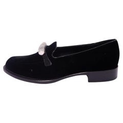 Giuseppe Zanotti - Mocassini in velluto nero - EU 37