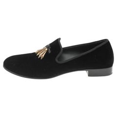 Giuseppe Zanotti Chaussons de smoking en velours noir Taille 42