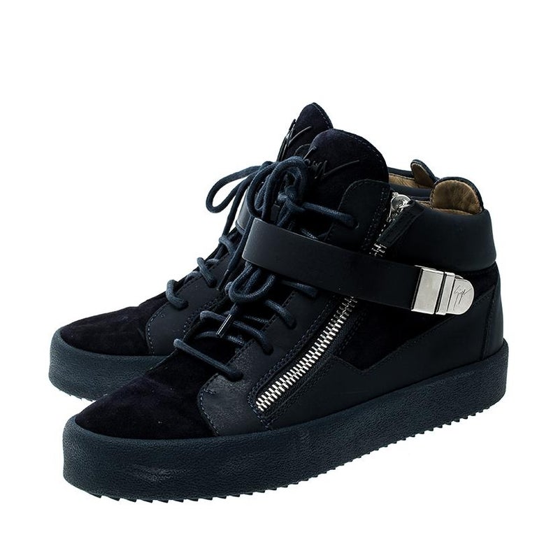 giuseppe zanotti suede sneaker