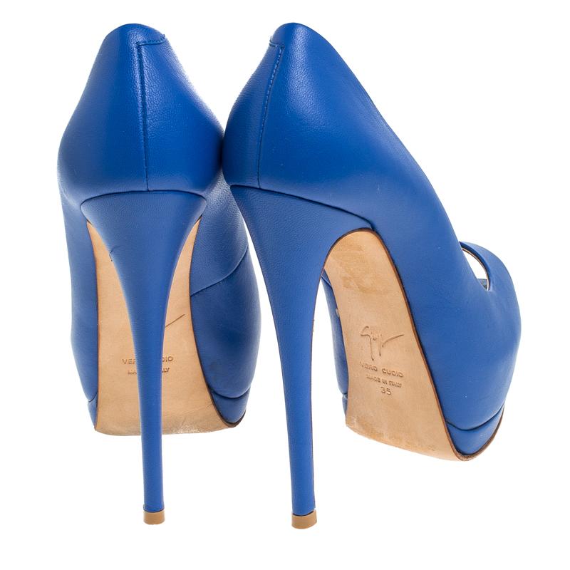 giuseppe zanotti blue heels