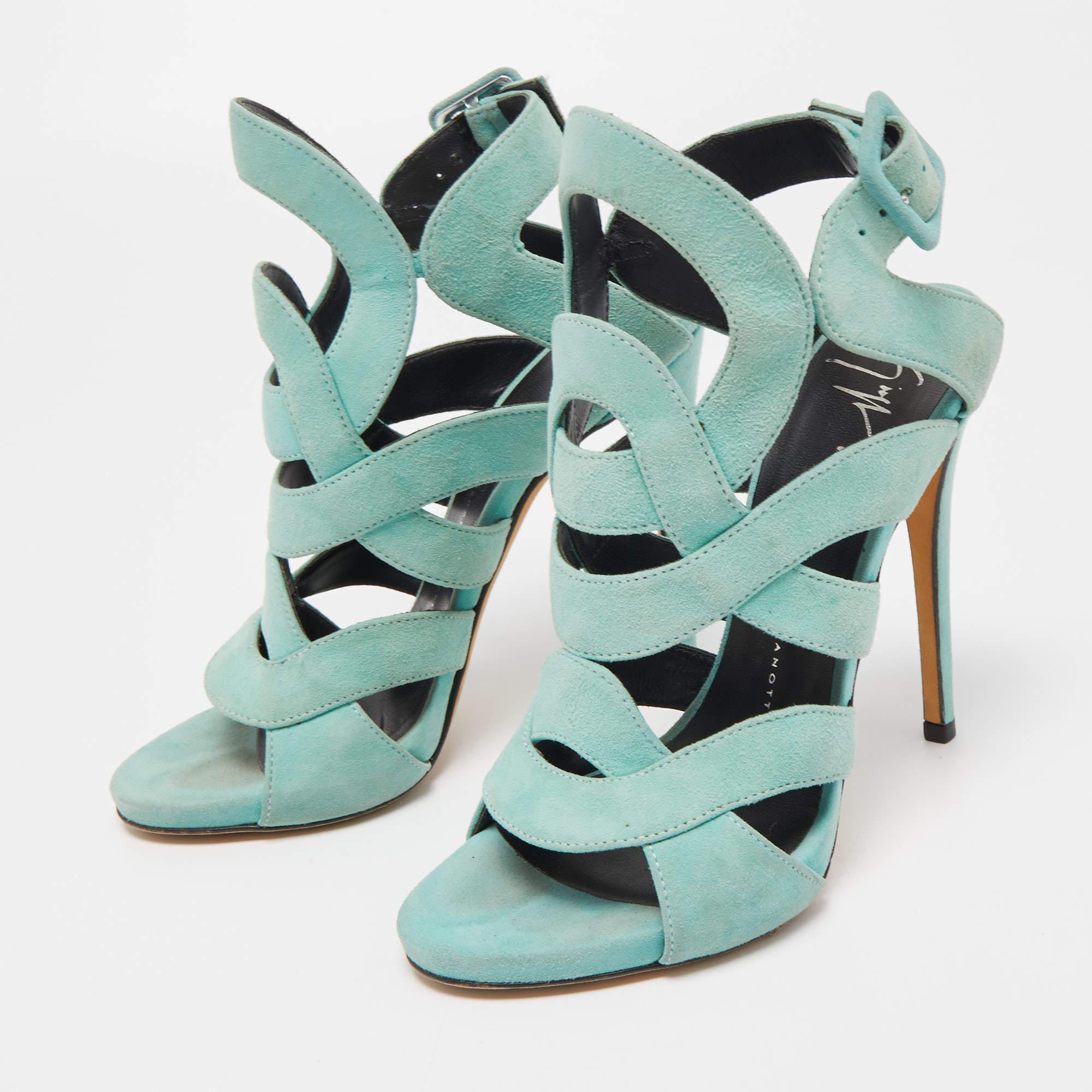 These sandals are chic and contemporary. Crafted from premium materials  these shoes will luxuriously frame your feet and will fill your day with bold steps.