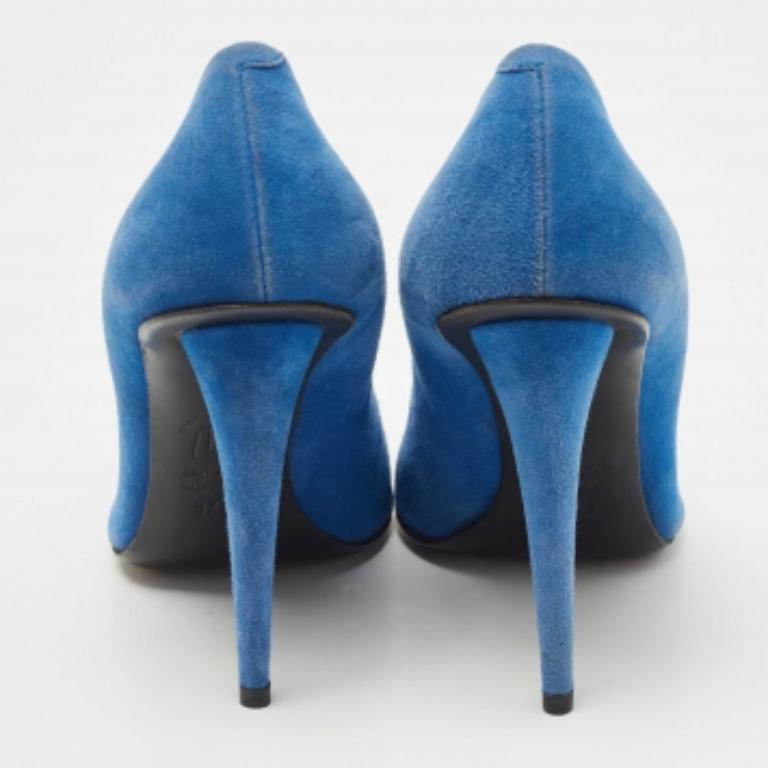 De las mujeres Giuseppe Zanotti Bombas con punta de ante azul talla 37,5 en venta