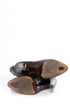 Giuseppe Zanotti, Brown leather boots with studs.