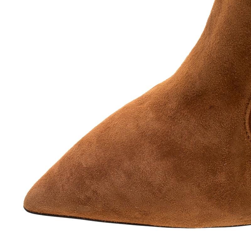 Giuseppe Zanotti Brown Suede Ankle Boots Size 38 1