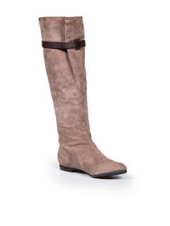 Giuseppe Zanotti Brown Suede Buckled Boots Size IT 35.5