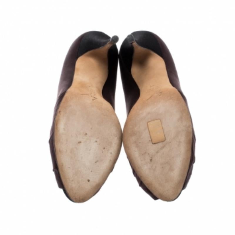 Nero Giuseppe Zanotti - raso borgogna - Pumps Peep Toe impreziosite Taglia 40 in vendita