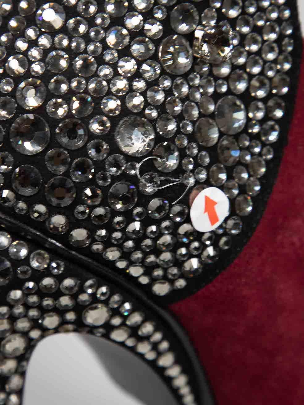 Giuseppe Zanotti - Bottes en daim et cristal bordeaux, taille IT 39 Pour femmes en vente