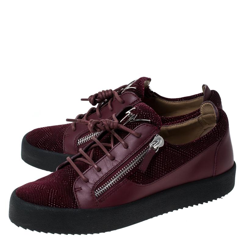 burgundy giuseppe heels
