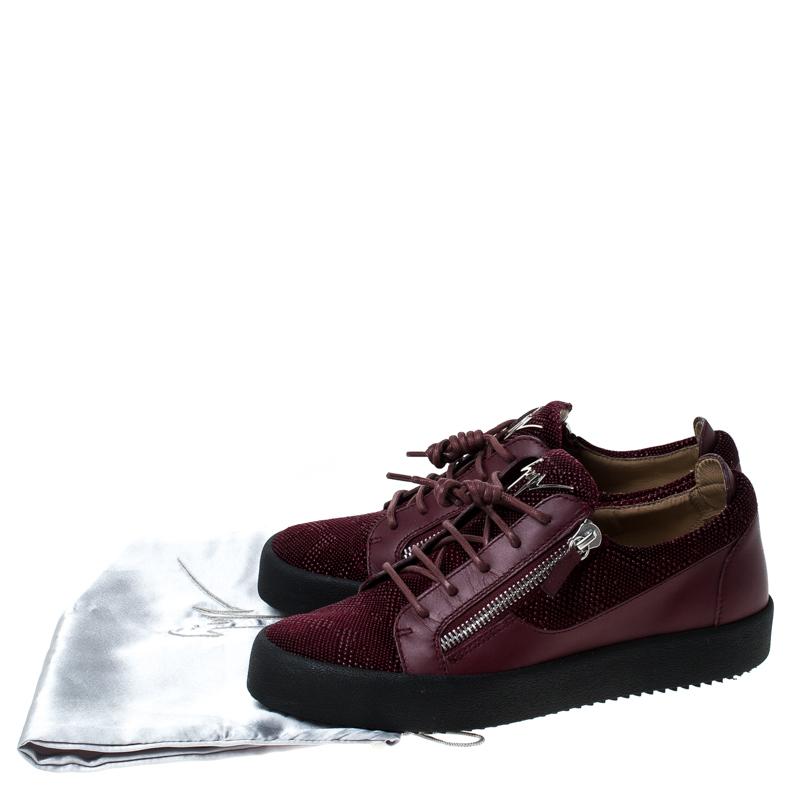 burgundy giuseppe sneakers
