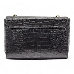 Giuseppe Zanotti Christen Shoulder Bag Clutch - Python Print Leather in Black
