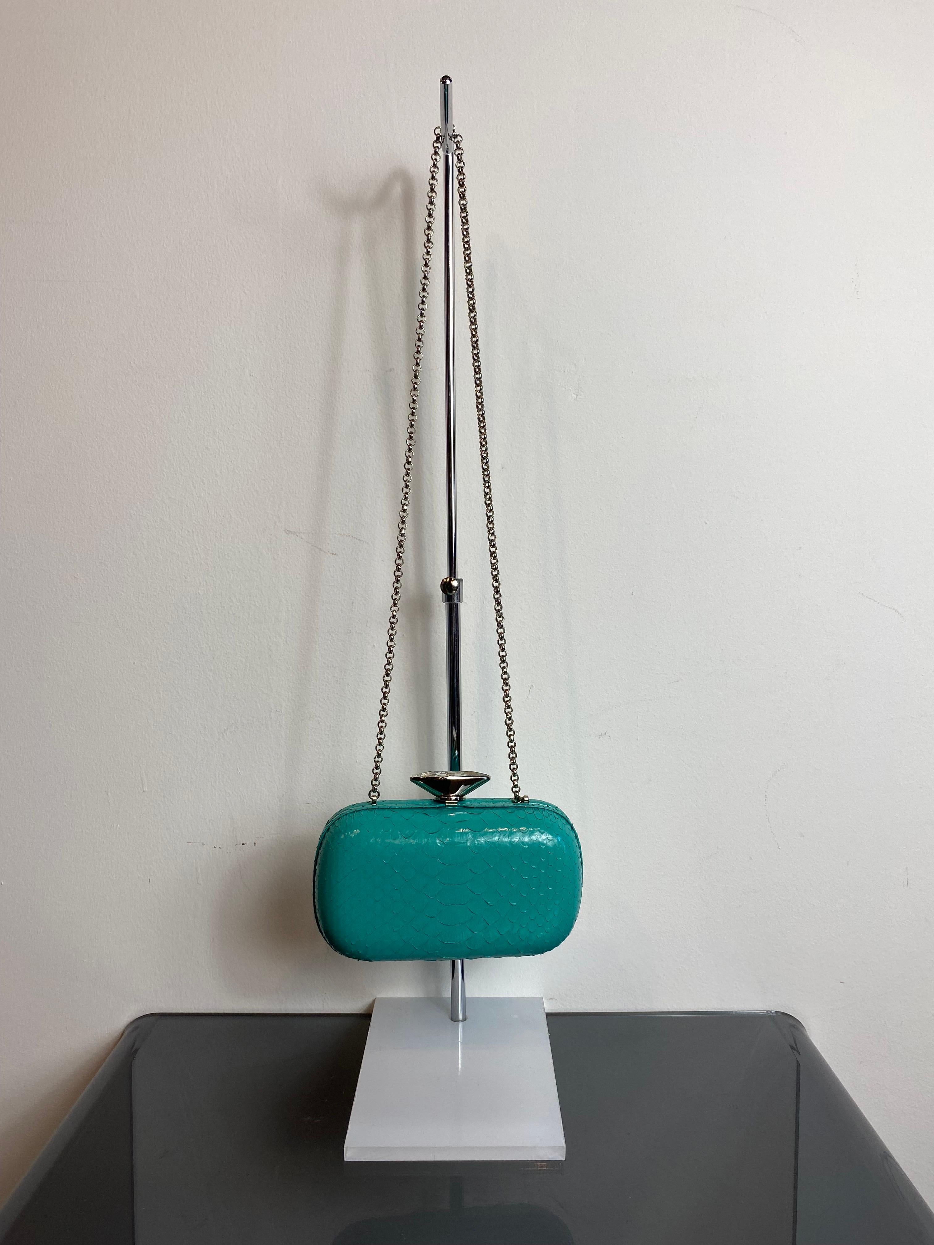 Giuseppe Zanotti clutch bag. In Excellent Condition For Sale In Carnate, IT