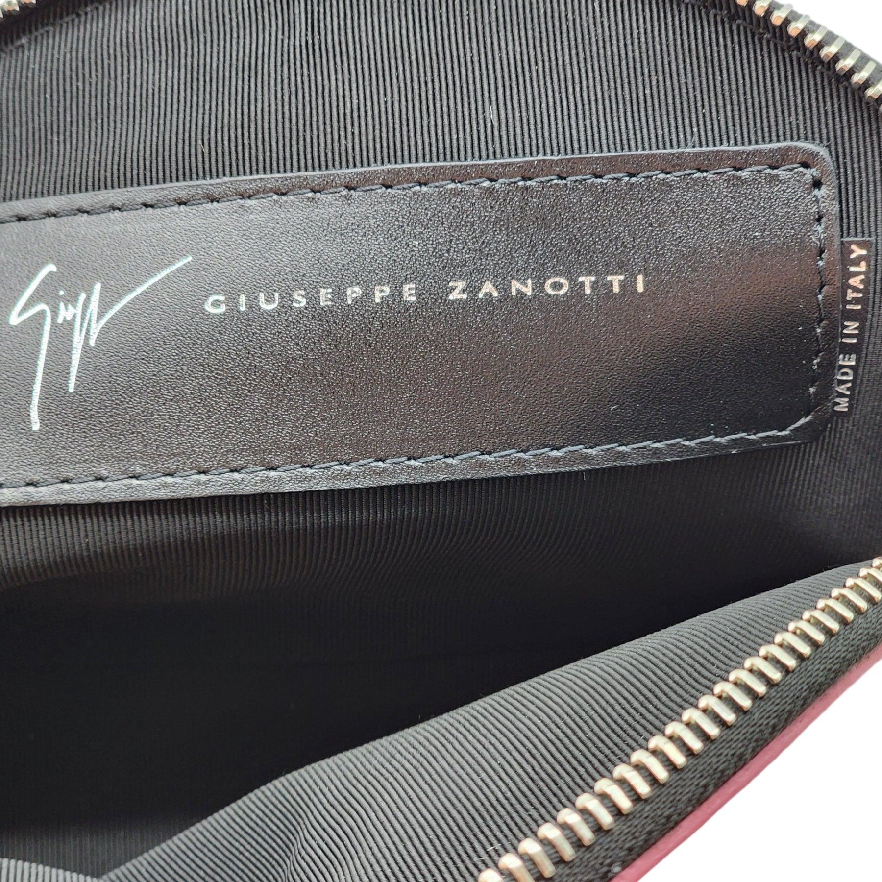 Giuseppe Zanotti Clutch Bag Leather in Pink In Excellent Condition For Sale In Los Angeles, CA