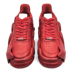 Giuseppe Zanotti Cobra Sneakers with Leather in Red