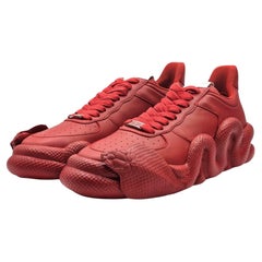 Giuseppe Zanotti Zapatillas Cobra con Piel en Rojo